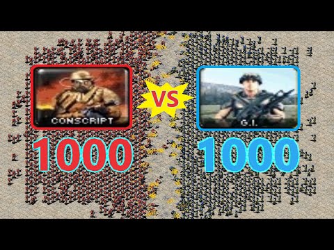 Conscripts vs Gi - Red Alert 2