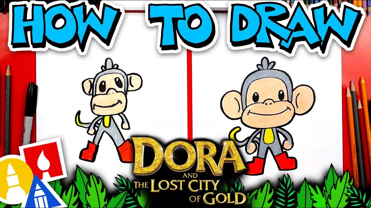 How To Draw Boots From Dora And The Lost City Of Gold #01