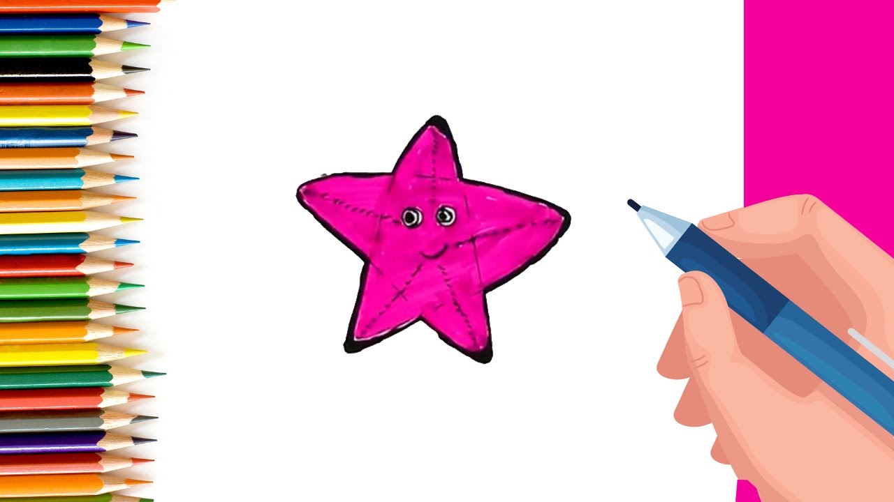 How to Draw a Cartoon Starfish for Kids