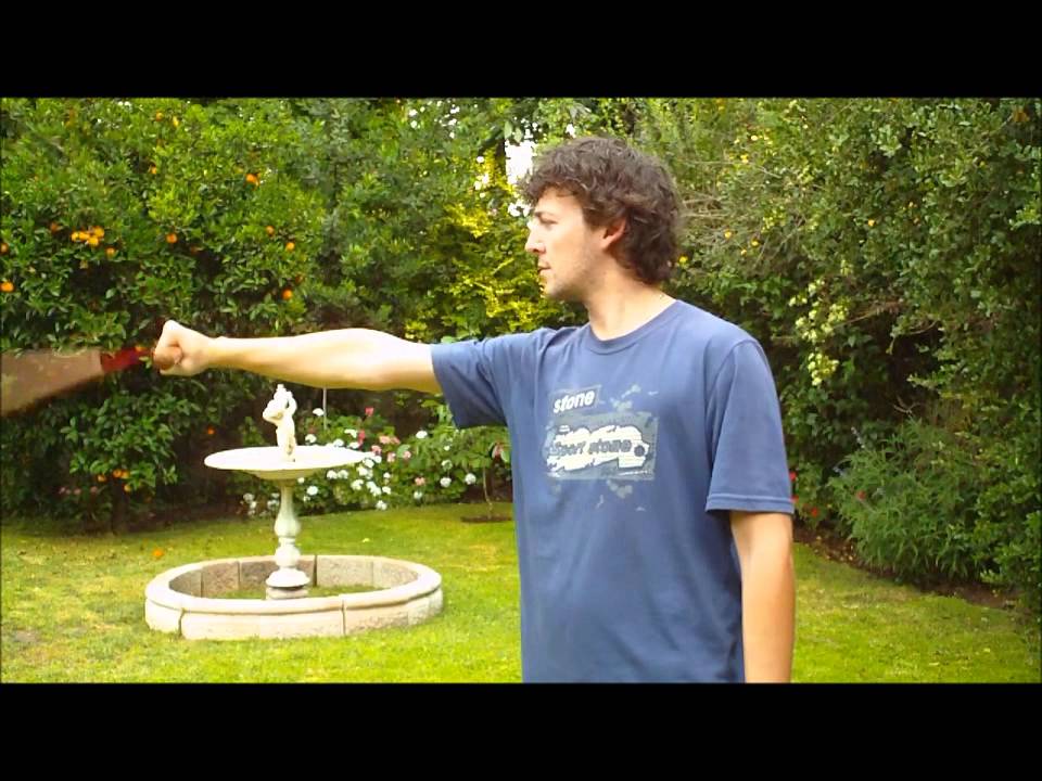 Backgrip near wall downspin circular swing