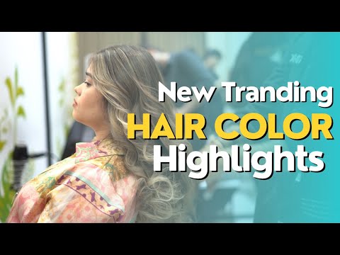 New trending Hair color Highlights Process in salon |...