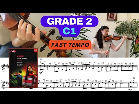 Grade 2 - C1: "Little Dance" ABRSM Violin 2024  | Fast Tempo (♩= 100) with Sheet Music