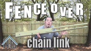 How to replace chain fence with privacy fence EASY! Home Mender.