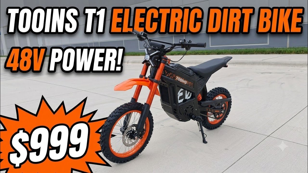 Tooins T1 Electric Dirt Bike Very Orange and Powerful