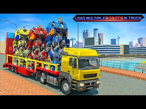 F1 Car Robot Transform Truck Transportation Game 2020 - Ship Truck Transport - Android Gameplay