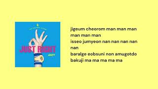 Download lagu GOT7 - Just right 딱 좋아 (Easy Lyrics) mp3