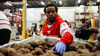Stampeders Calgary Food Bank Visit 2026