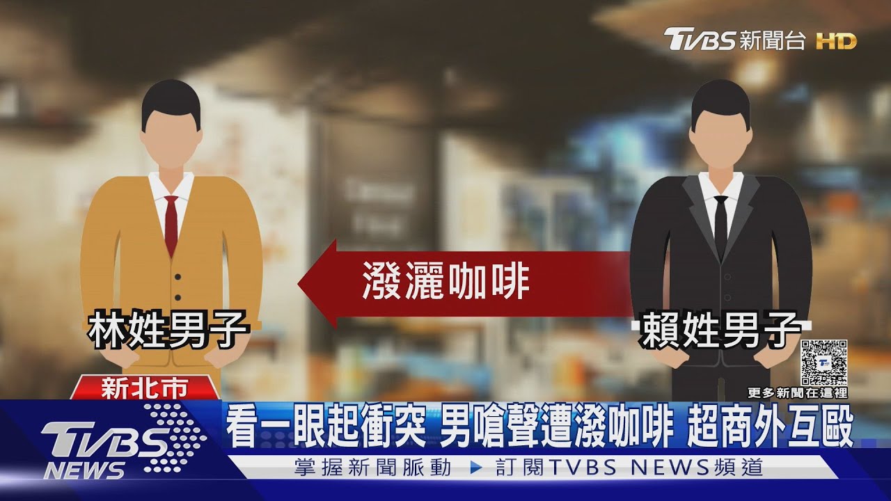 看一眼起衝突　男嗆聲遭潑咖啡　超商外互毆