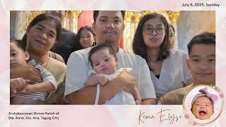 KEONA ELYSE Baptism July 6, 2025
