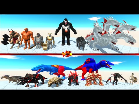 FANTASY & MUTANT PRIMATES vs INFERNALS & DINOSAURS - Animal Revolt Battle Simulator ARBS