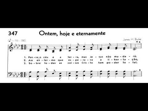 Hinário 5 CCB - Hino 347 - Ontem, hoje e eternamente - Strings - Teclado Yamaha PSR S670