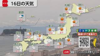 6月16日の天気