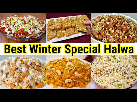 6 Best Winter Special Sweets/Halwa Recipe | Best Pakistani Halwa Recipes For Winters