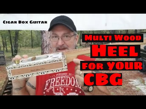 How to build a Cigar Box Guitar - See the finished Multi Wood Heel