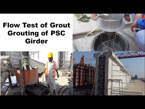 Flow of Grout and Grouting of PSC Girder ||#MaawaWorld||