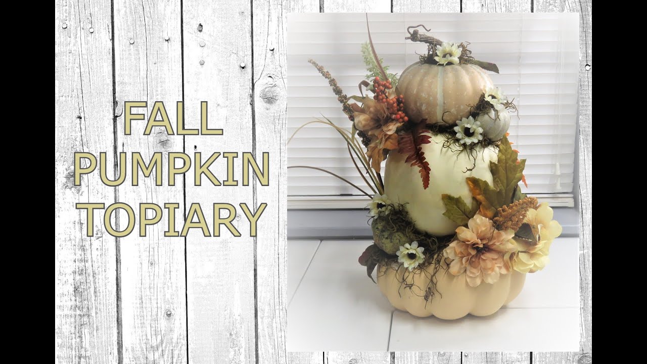 Creating A Fall Pumpkin Topiary
