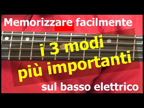 Memorizzare facilmente i 3 modi più importanti sul basso elettrico