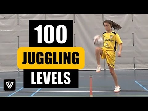 100 JUGGLING LEVELS | ALL AGEGROUPS | FOOTBALL - SOCCER | TRAINING - U9 U10 U11 U12 U13 U14 U15