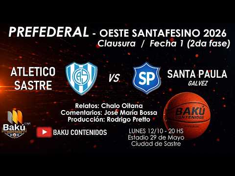 Atlético Sastre vs Santa Paula - PREFEDERAL Clausura del Oeste Santafesino / Fecha 1 - Fase 2 #ACBOS