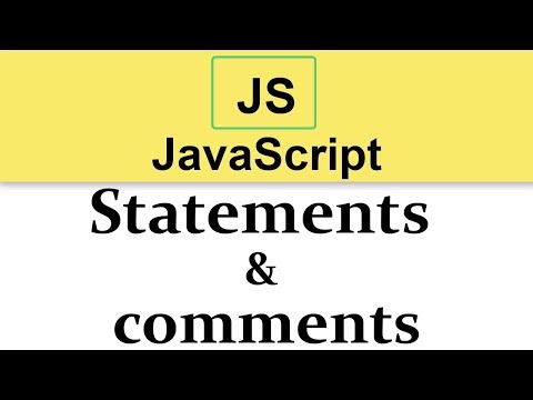 4 JavaScript Tutorials | Statements and comments
