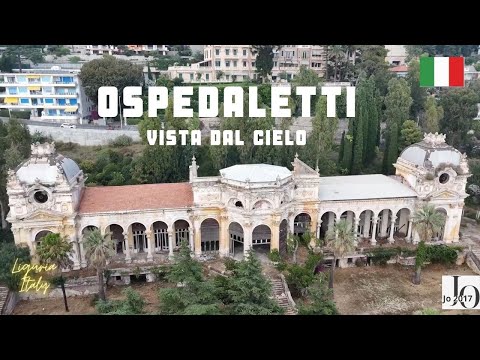 L'incantevole Ospedaletti 🇮🇹 vista dal cielo Liguria  Italy