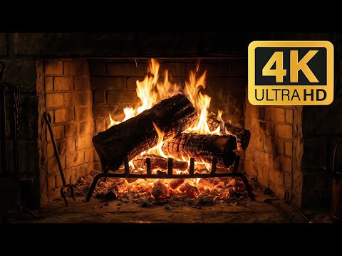 🔥 Live 12H Fireplace 4K | Cozy Crackling Fire Sounds for Relax, Sleep & Study (No Music)