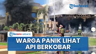 Detik-detik Gedung Asrama Haji Medan Terbakar Hebat, Api Berkobar Picu Kepanikan Masyarakat