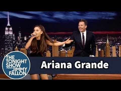 Ariana Grande Does a Spot-On Celine Dion Impression by The Tonight Show Starring Jimmy Fallon