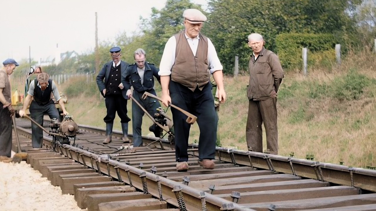 Balleruplinien elektrificeres 1949 | Farvelagt film | 2K, 60FPS.