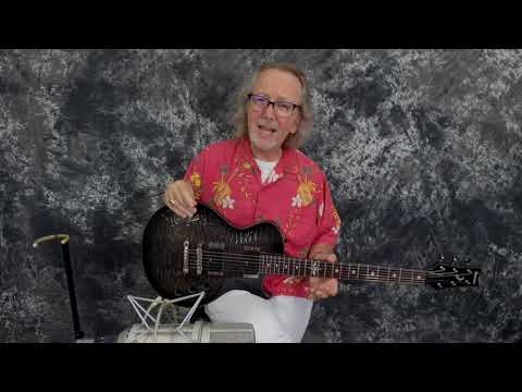 Video Demo 2008 Ibanez Art 300 Black Caiman Active Pickups Pro SEtup Original Hard Shell Case image 16