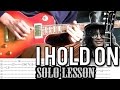 Slash ft. Kid Rock - I Hold On Solo Guitar Lesson ...