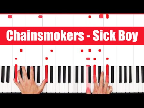 Sick Boy Chainsmokers Piano Tutorial Easy chords