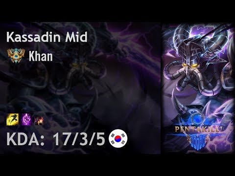 Kassadin Mid vs Ahri - Khan - KR Challenger Patch 7.10