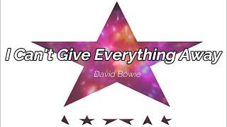 David Bowie - I Can&#39;t Give Everything Away (Subtitulada Español / Ingles) Lyrics Video