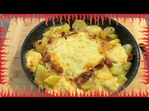 Recette facile de tartiflette . vidéo courte