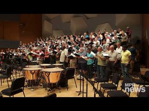 Choral rehearsal for 'Mandela at 100'