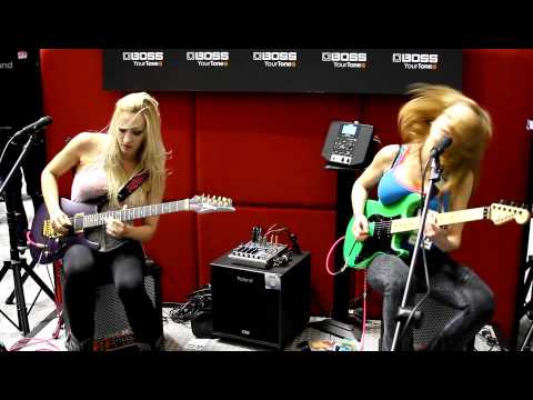 Iron Maidens Guitar Duo at NAMM 2012 Aces High