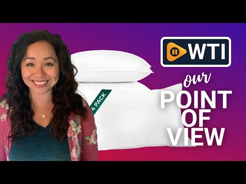 DOWNLITE 4-Pack Set of Hotel Style Bed Pillows - WTI product video review