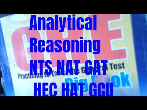 Analytical Reasoning NTS GAT URDU TUTORIAL # 03