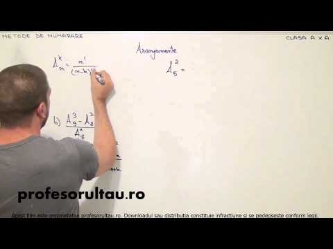 07   cls10   Metode de numarare   aranjamente   aplicatii   partea 1 - profesorultau.ro