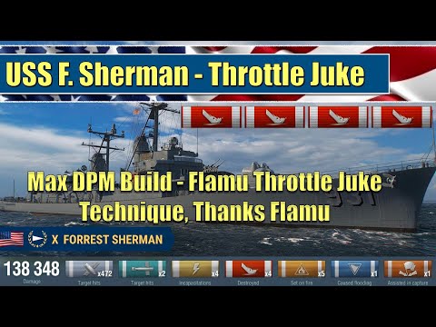 USS Forrest Sherman Throttle Juke 4 Kill CB | World of Warships