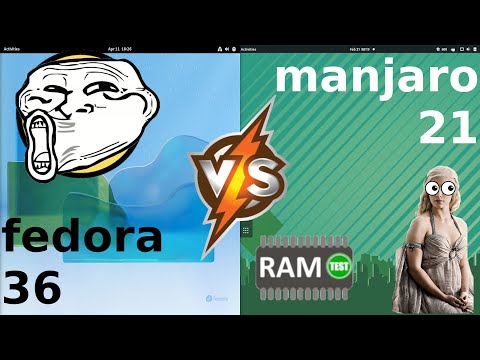 Fedora 36 vs Manjaro 21: RAM Usage