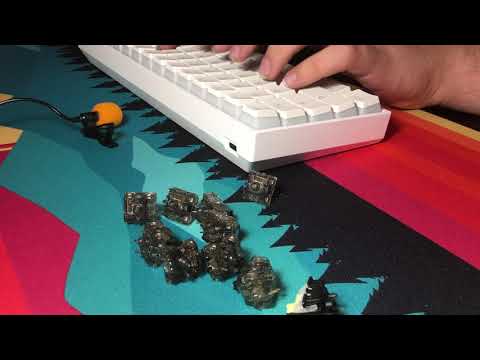 GK61XS With Gateron Black Ink v2 Sound Test