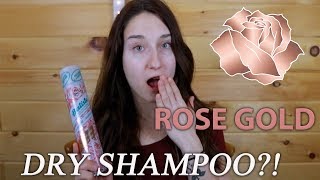 TESTING BATISTE ROSE GOLD DRY SHAMPOO!! REVIEW+ DEMO