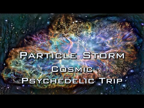 Particle Storm - Cosmic Psychedelic Trip - Style Transfer Neural Network AI Fractal Art