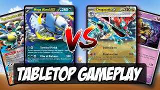Mega Absol Vs Dragapult Ex With Dusknoir | Pokémon Tabletop Gameplay