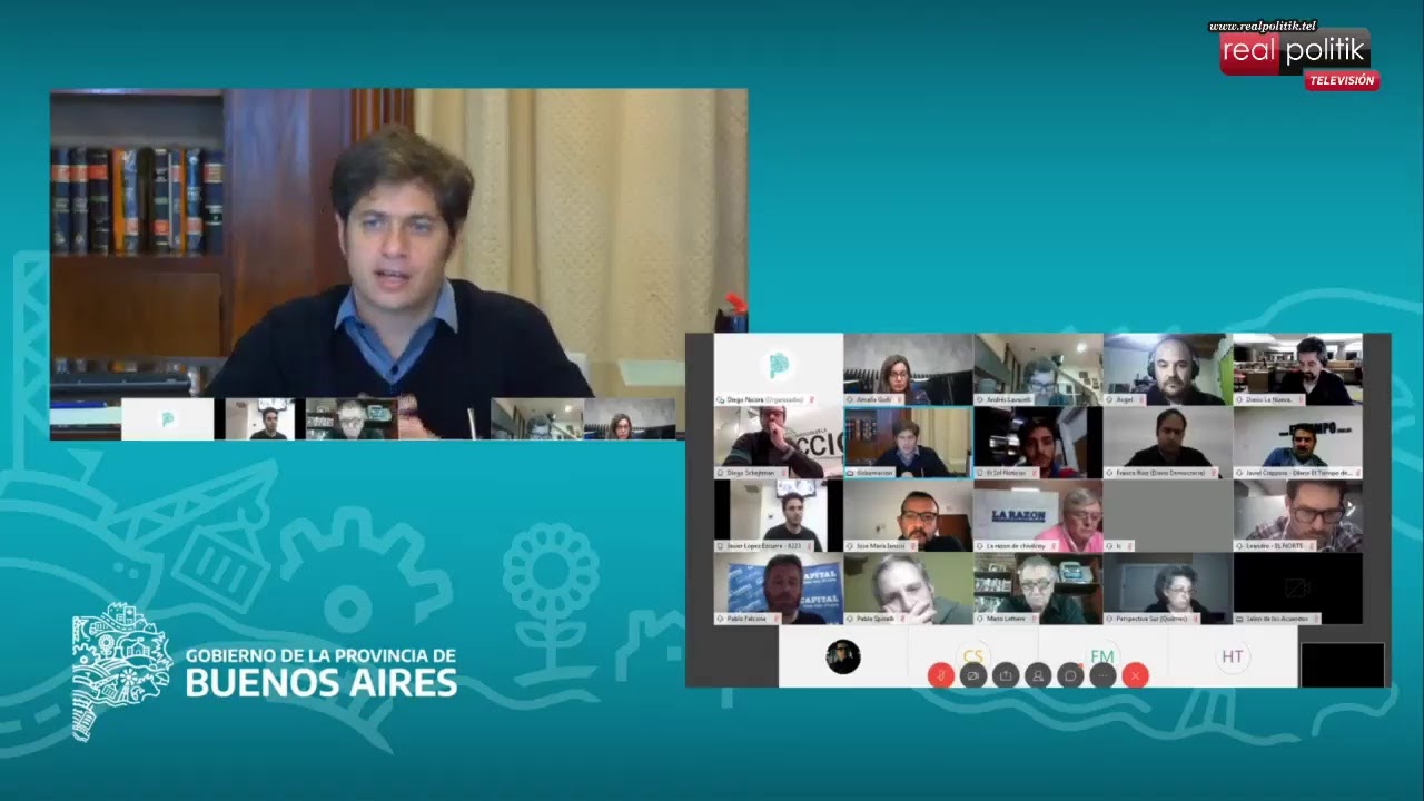 Charla abierta del gobernador Axel Kicillof