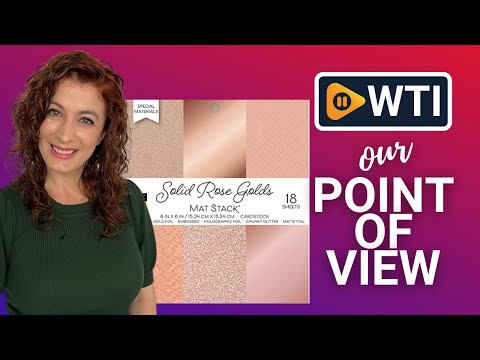 Specialty Stack-6 x 6-Single-Sided Foil and Glitter - WTI product video review