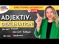 ADJEKTIVDEKLINATION 🇩🇪 1 Stunde UNTERRICHT 📚 (Deutsch einfach erklärt) - Learn German Fast