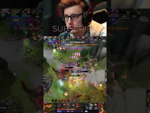 Miracle- from pudge playing and came out with all the frags #dota2 #dota2highlights